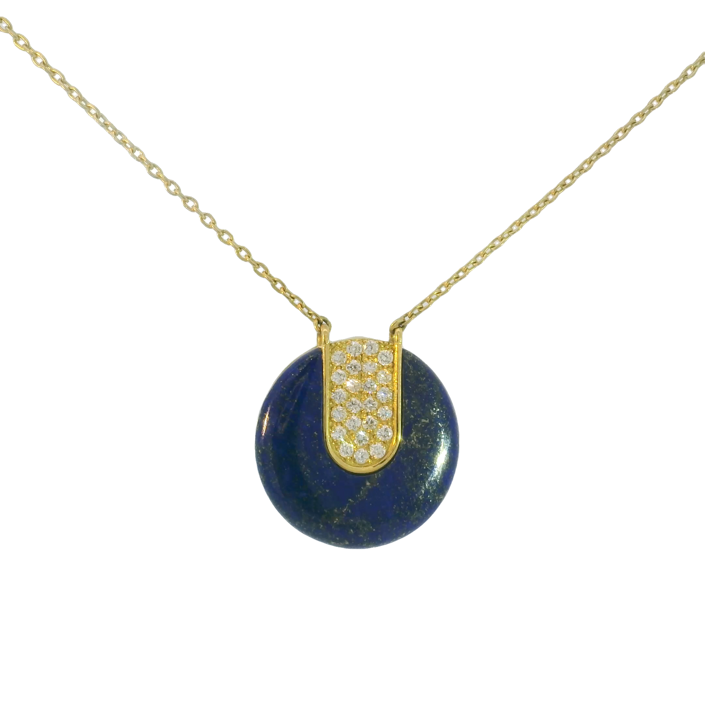 Lapis Marina Medallion Necklace