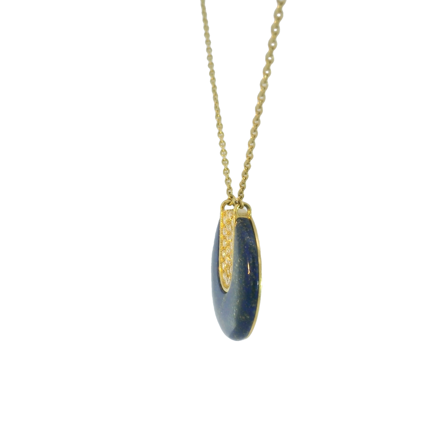 Lapis Marina Medallion Necklace