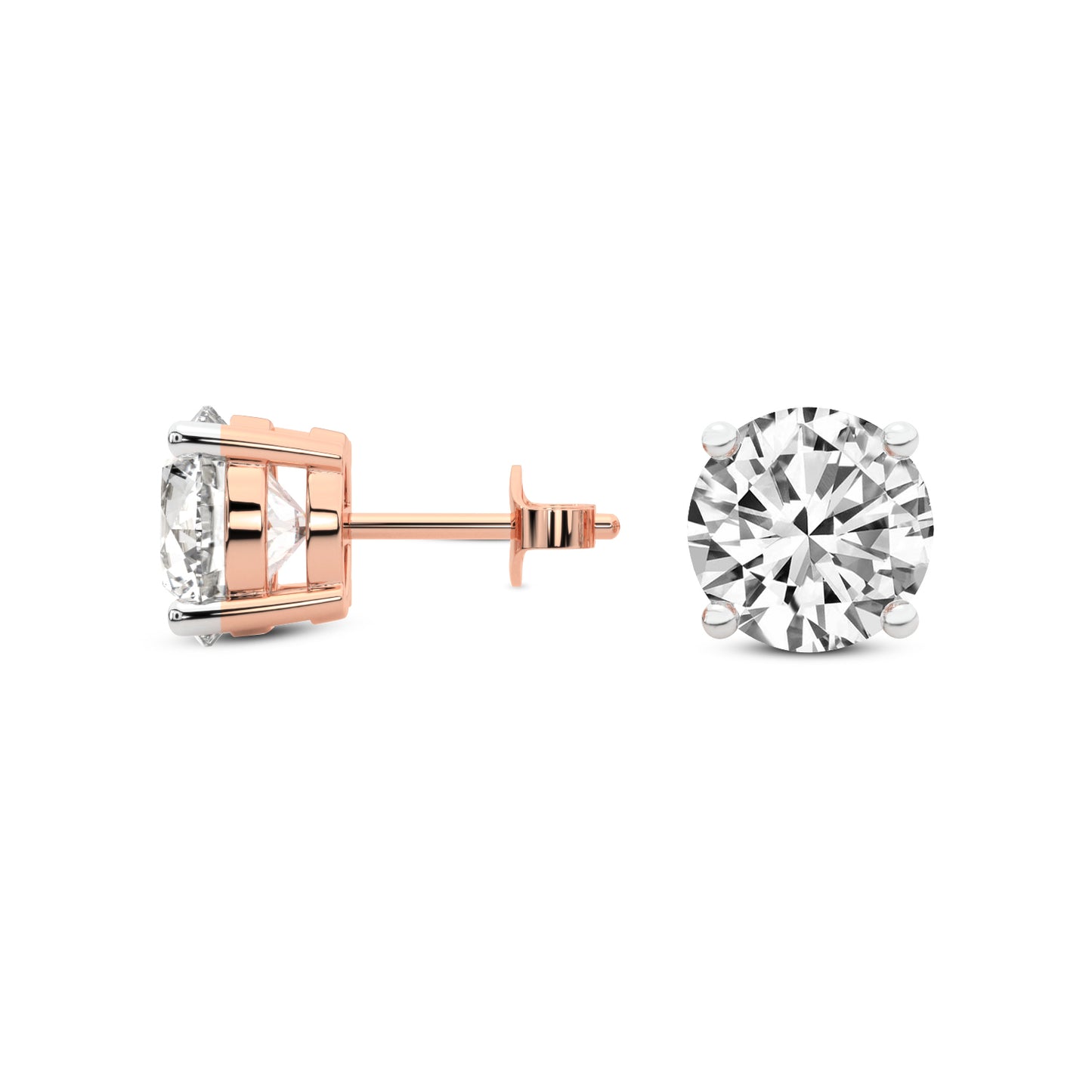 Classic 4 Prong Lab Grown Diamond Studs