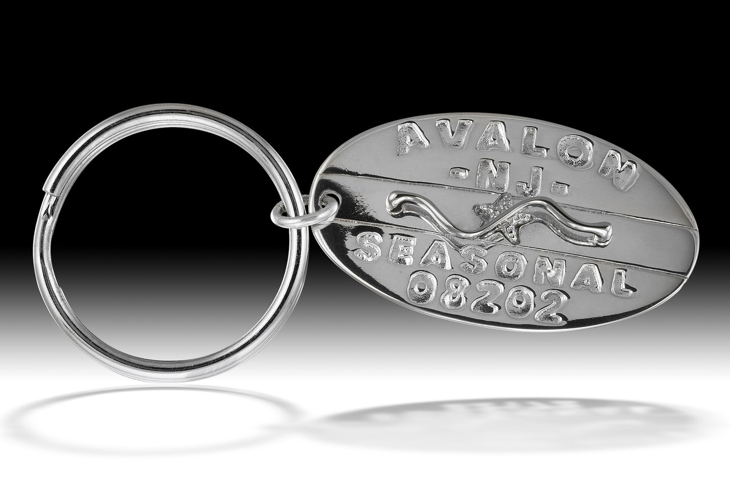 Beach Tag Keychain