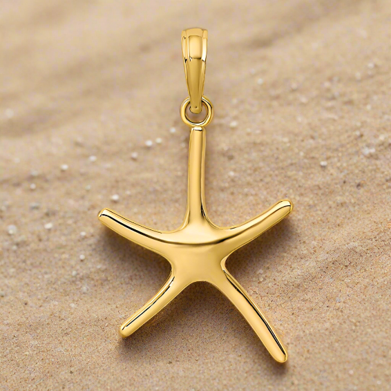 Gold Starfish Pendant