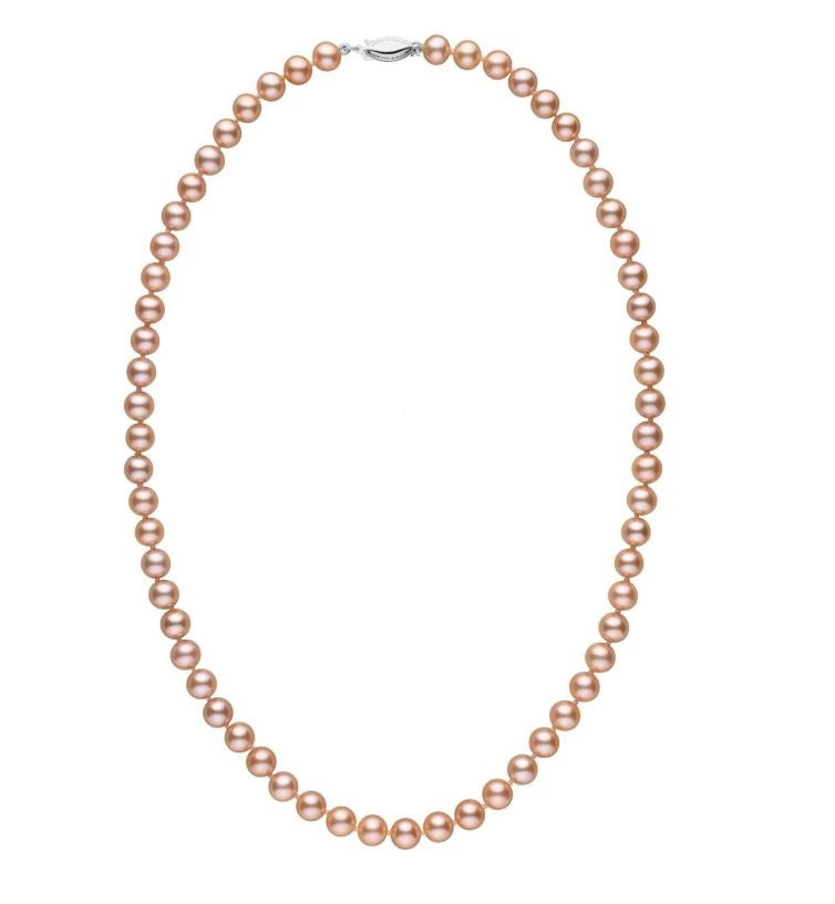 Classic Peach Freshwater Pearl Necklace