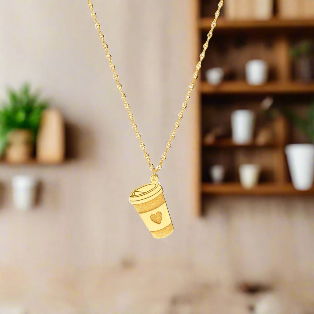 Coffee Cup Necklace