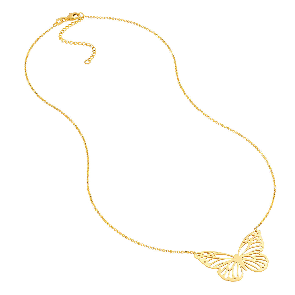 Carved Butterfly Necklace
