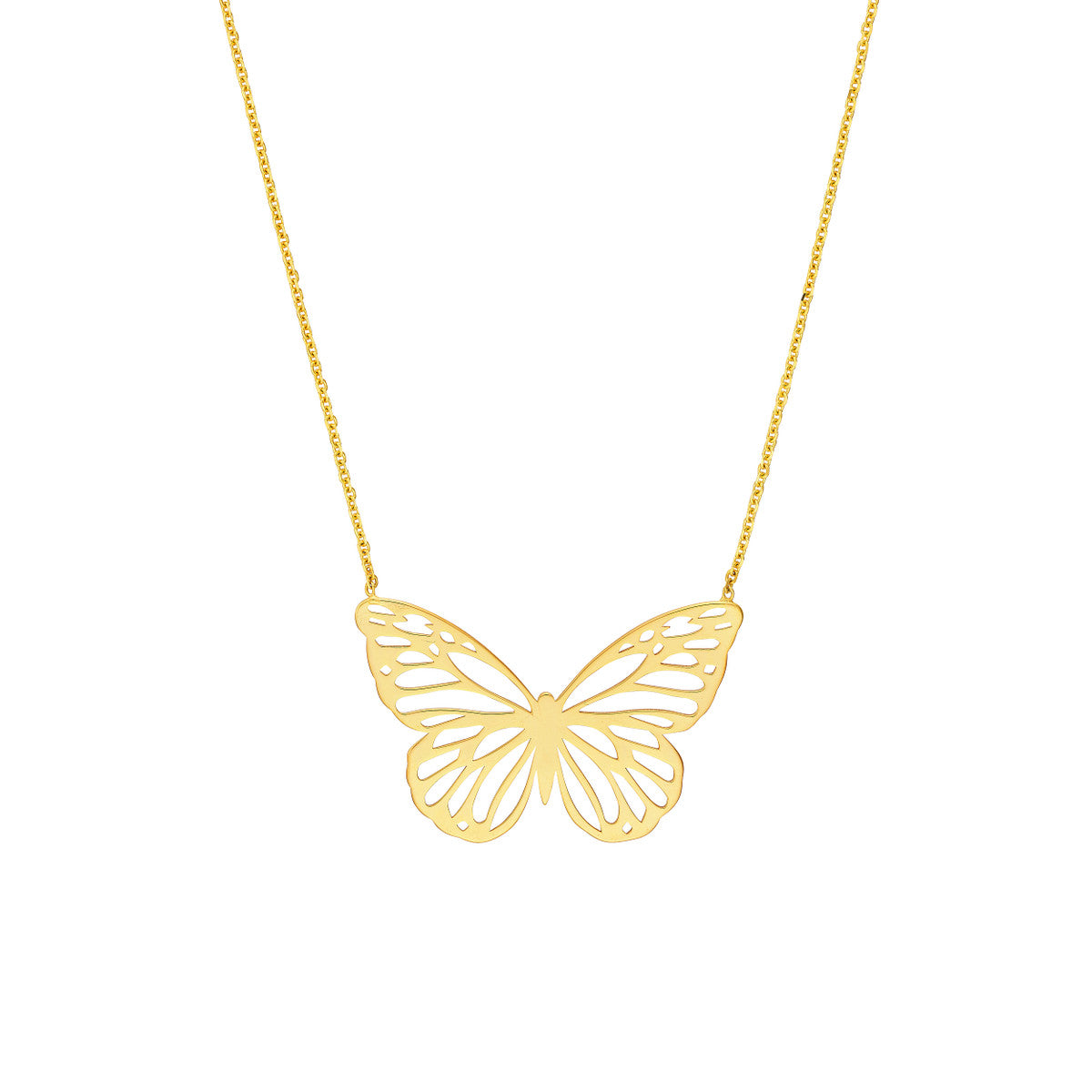 Carved Butterfly Necklace