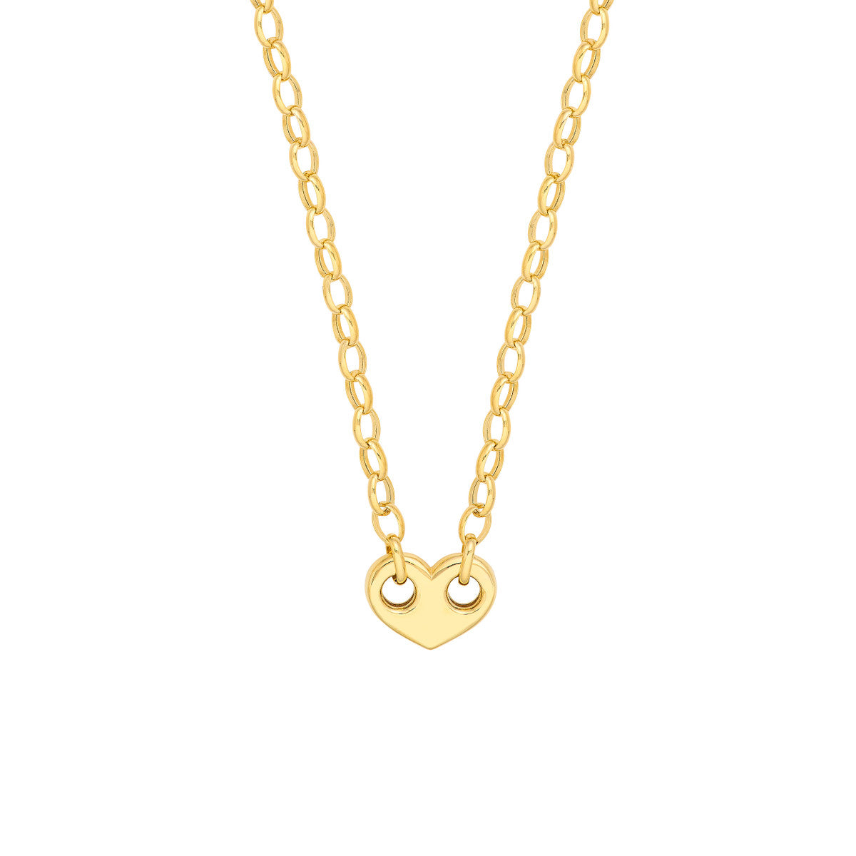 Bold Gold Heart Necklace