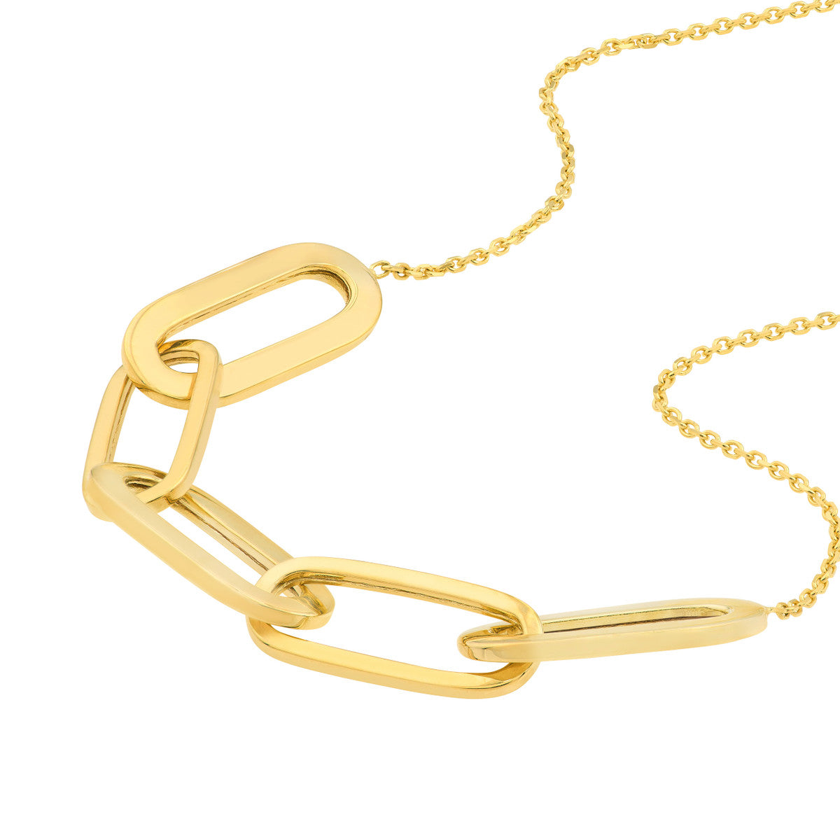 Bold Gold Link Necklace