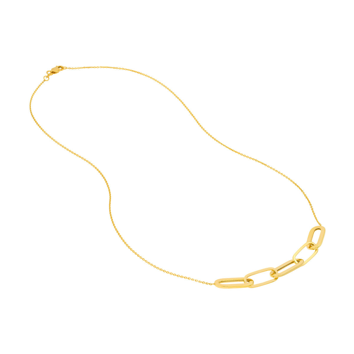 Bold Gold Link Necklace
