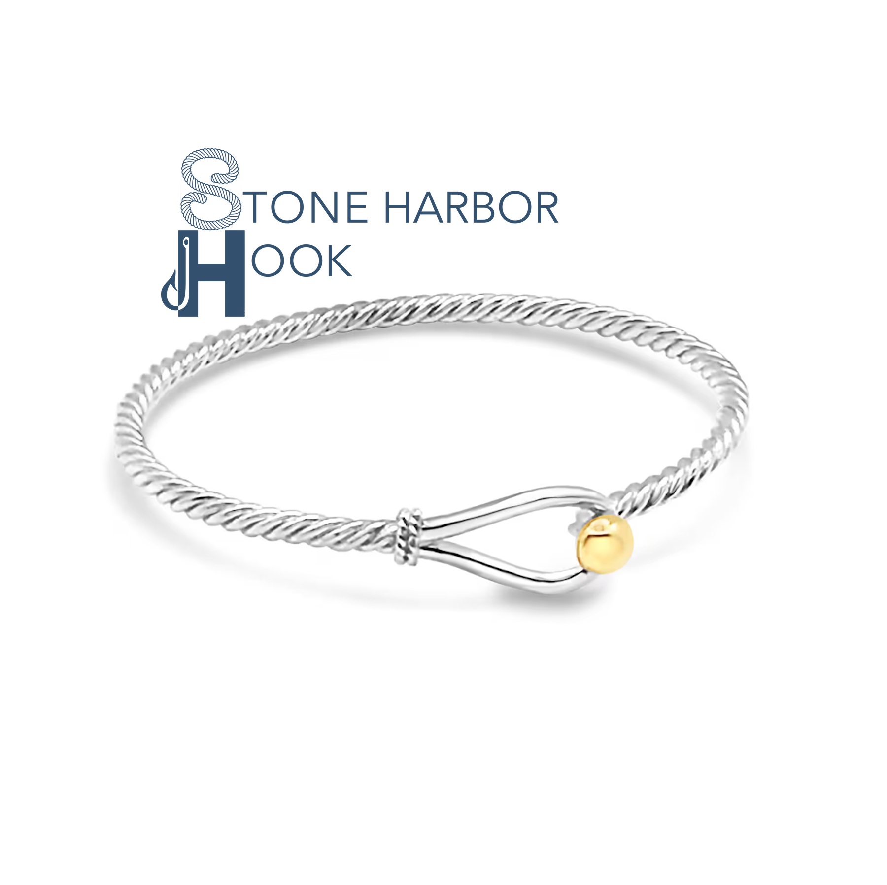 Stone Harbor Hook Bangle – Jewelry Studio Stone Harbor Hook Bangle – Jewelry Studio