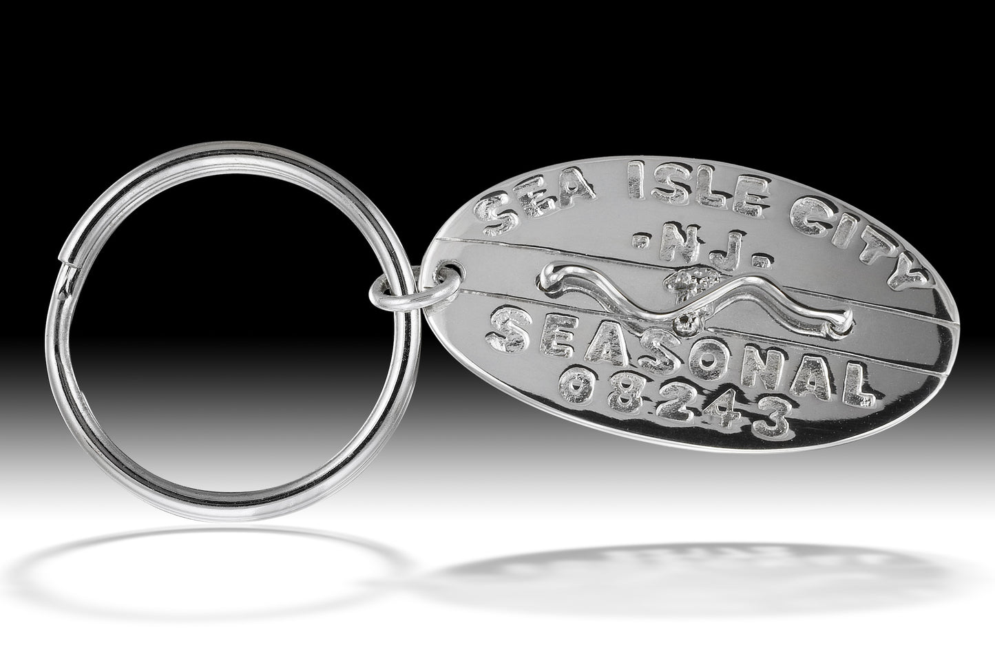 Beach Tag Keychain