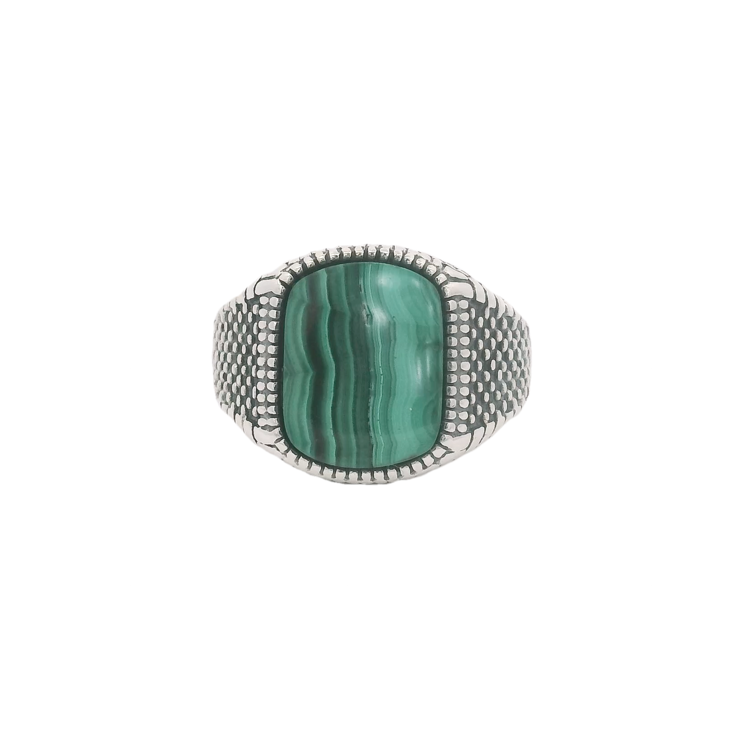 Enfield Malachite Signet Ring
