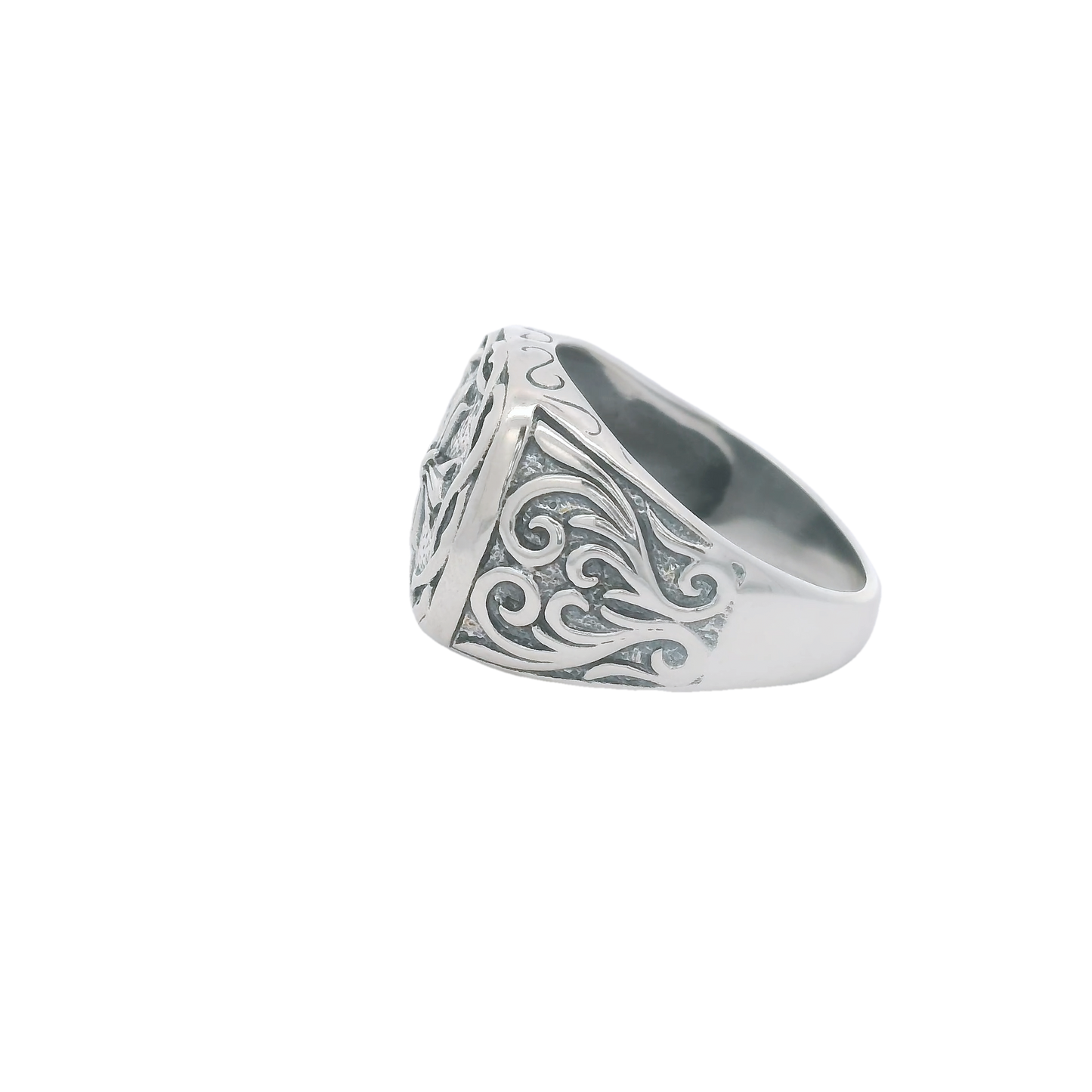 Fortunato Cross Signet Ring