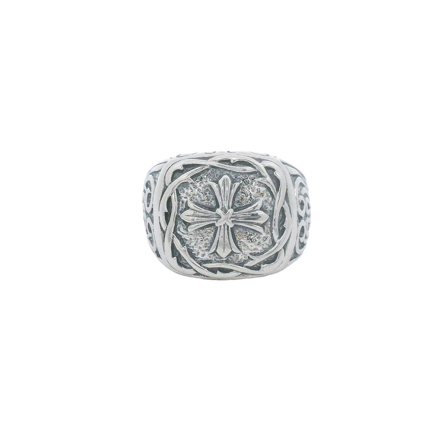 Fortunato Cross Signet Ring