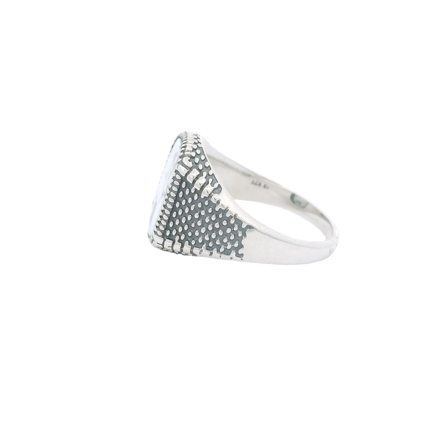 Enfield Howlite Signet Ring