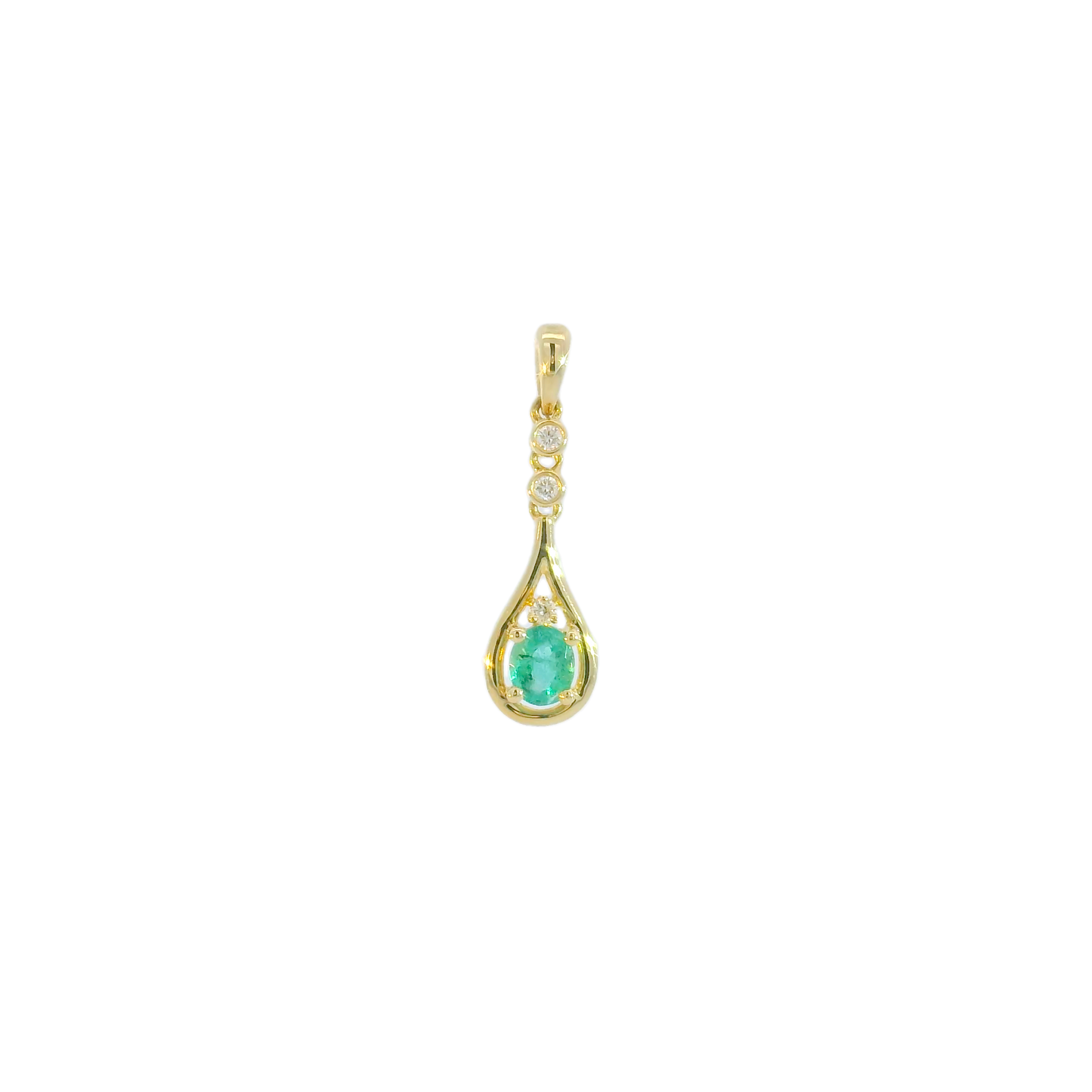 Maggi Emerald & Diamond Necklace