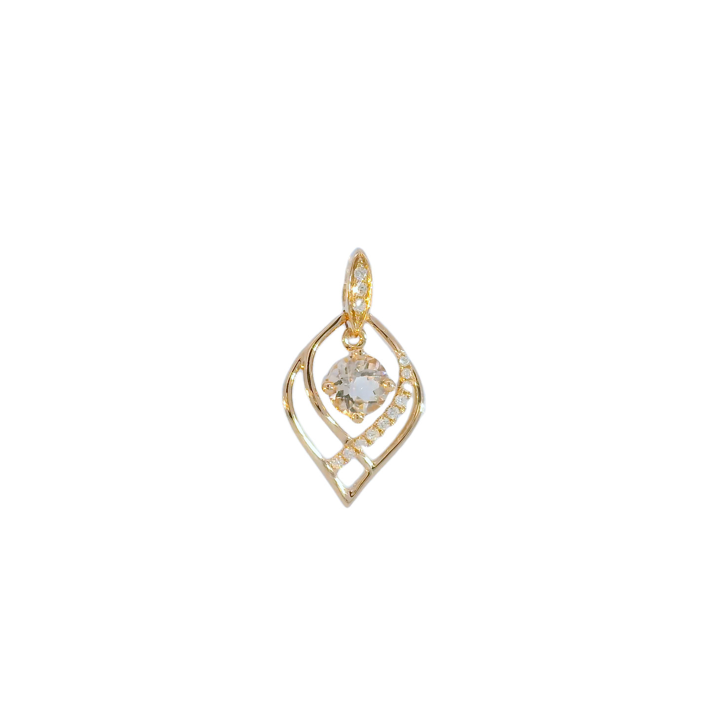 Amara Morganite & Diamond Necklace