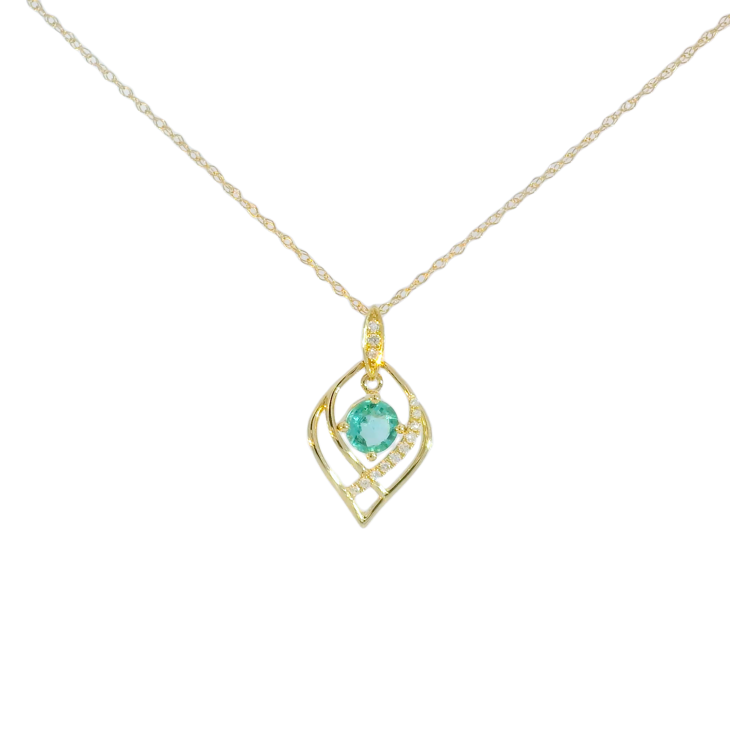 Amara Emerald & Diamond Necklace