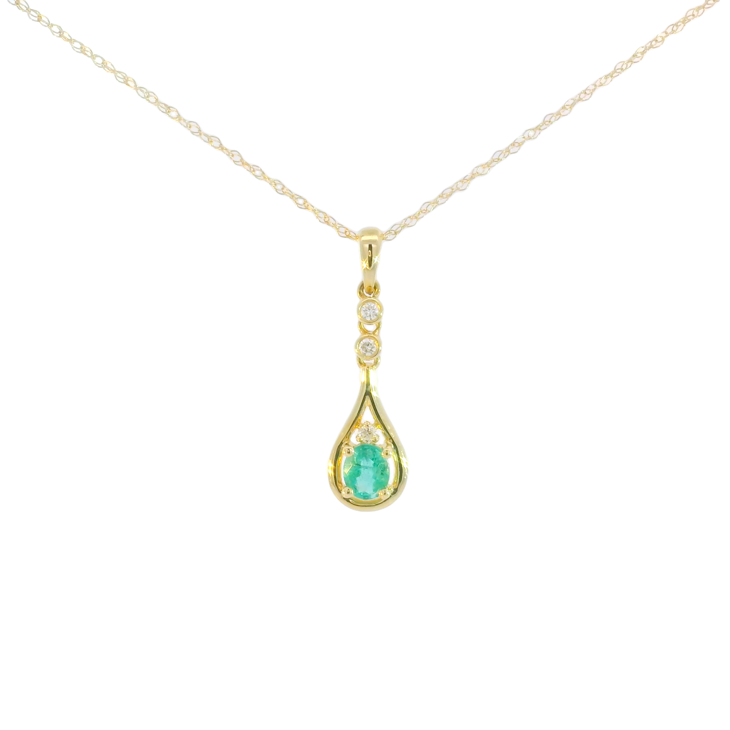 Maggi Emerald & Diamond Necklace