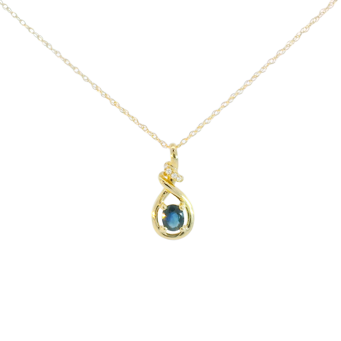 Libby Sapphire & Diamond Necklace