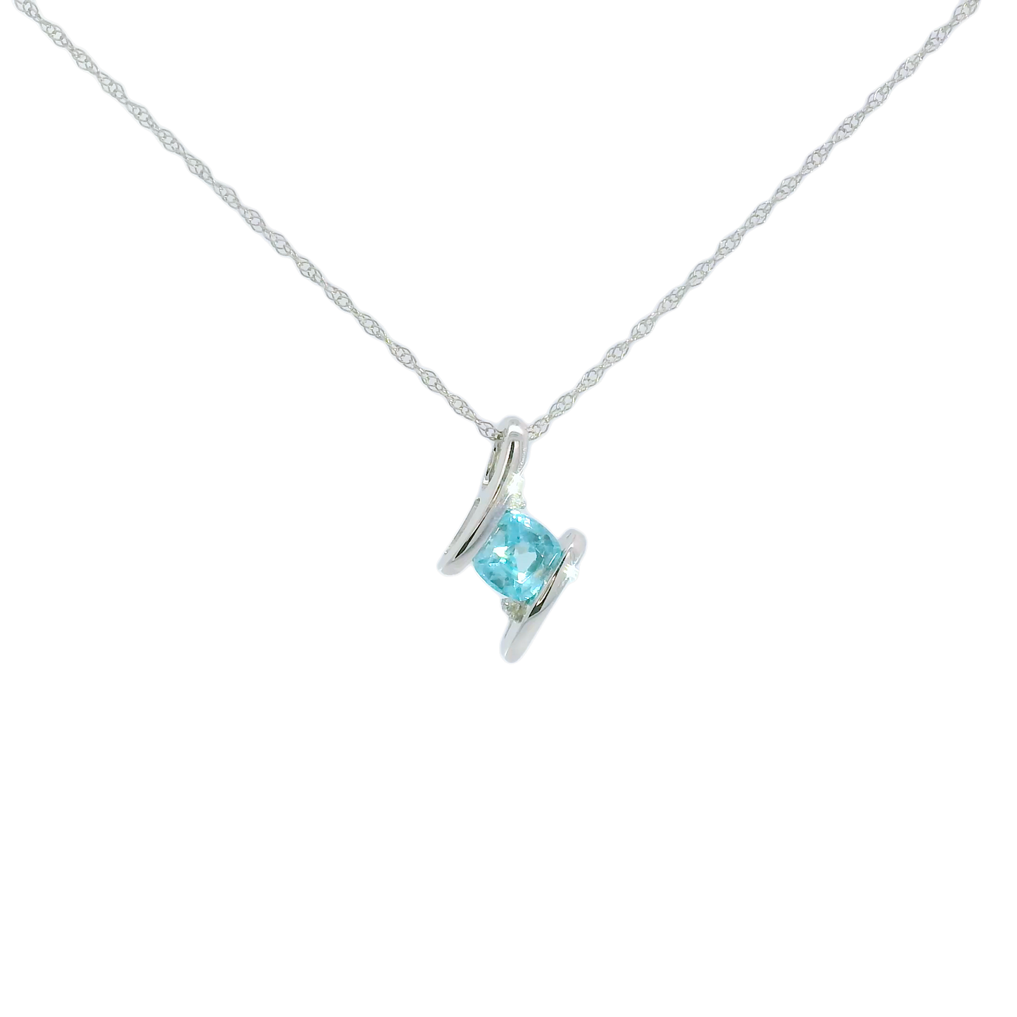 Kyra Blue Zircon Necklace