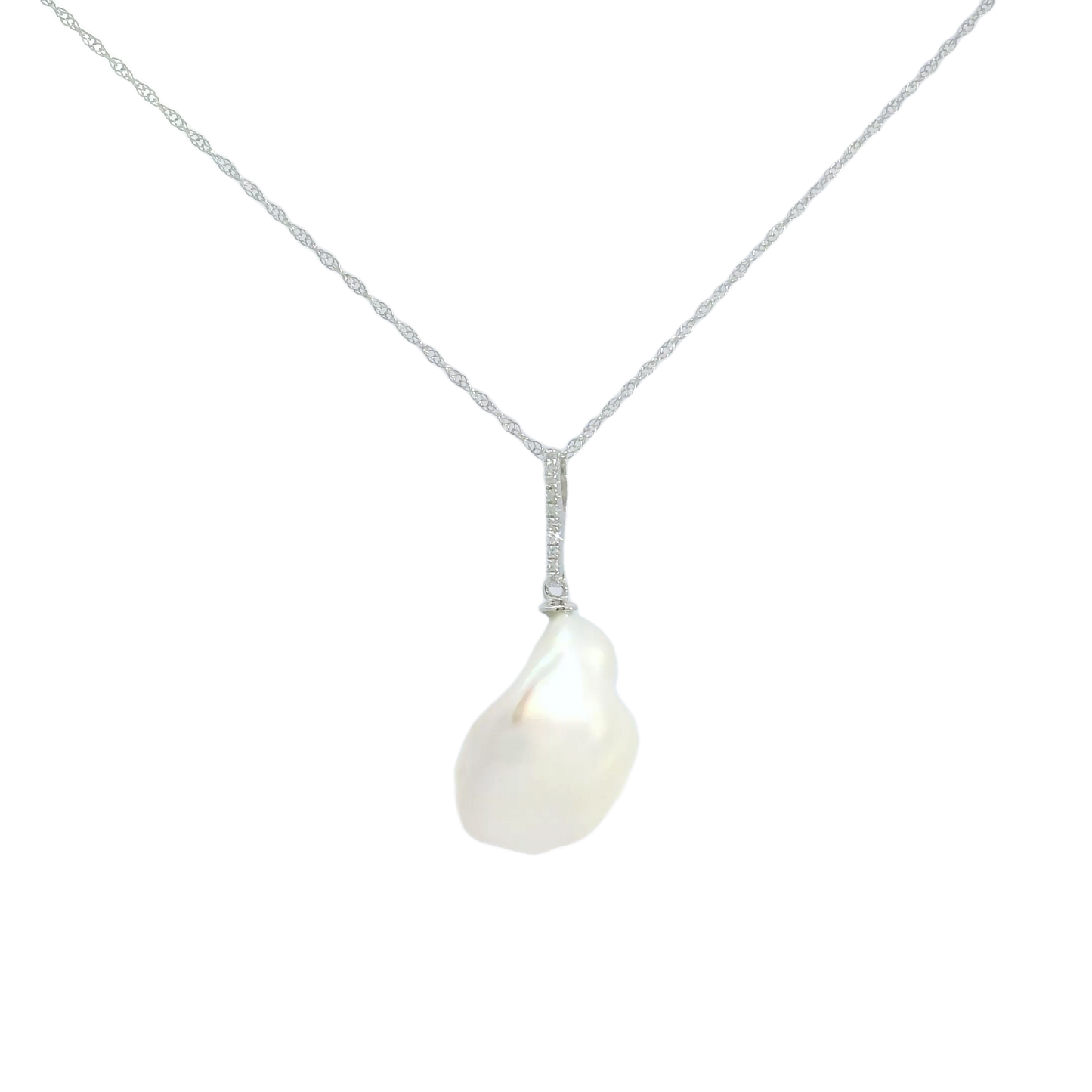 Salma Pearl & Diamond Necklace