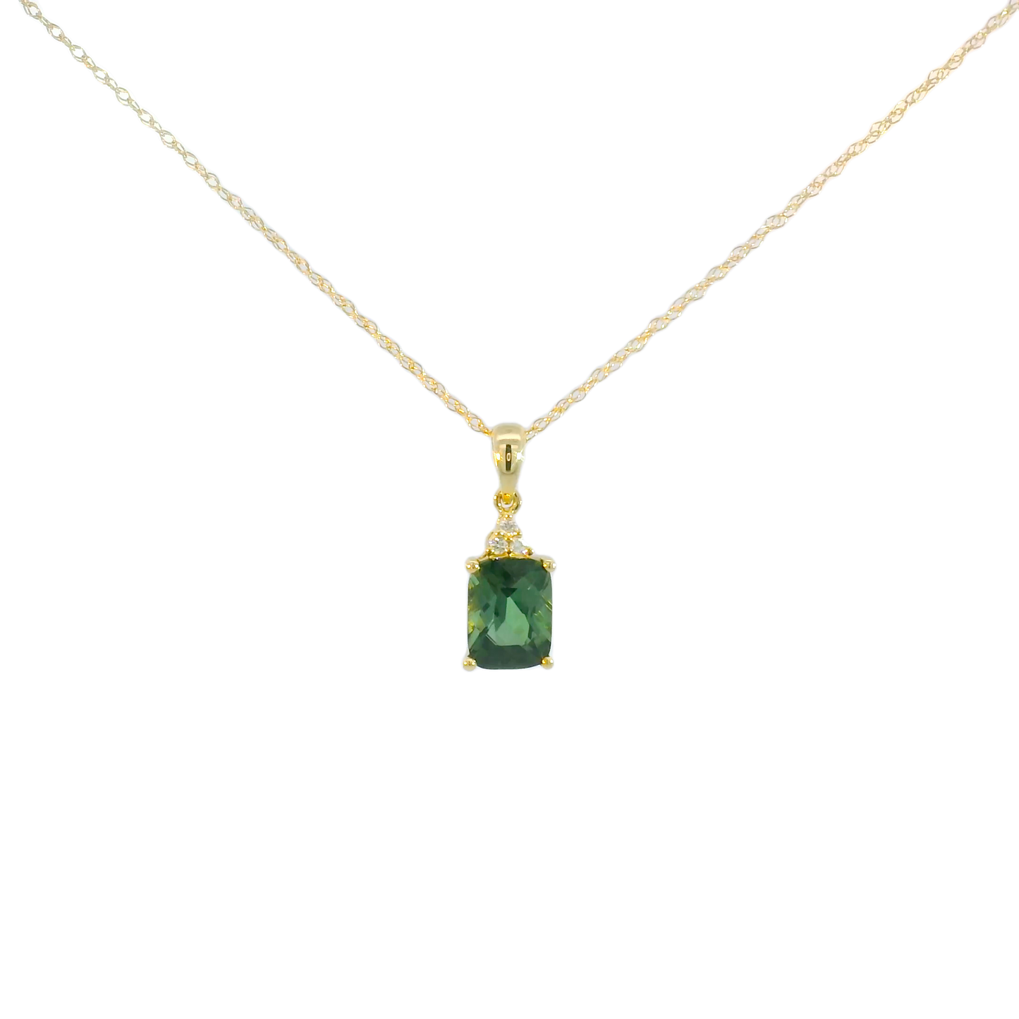 Alondra Tourmaline & Diamond Necklace