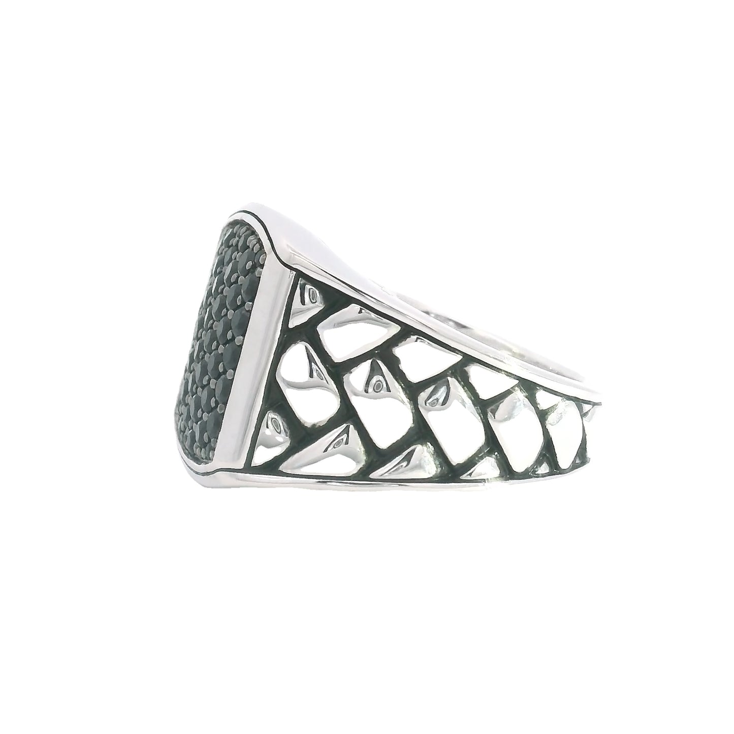 Alessio Sapphire Rope Signet Ring