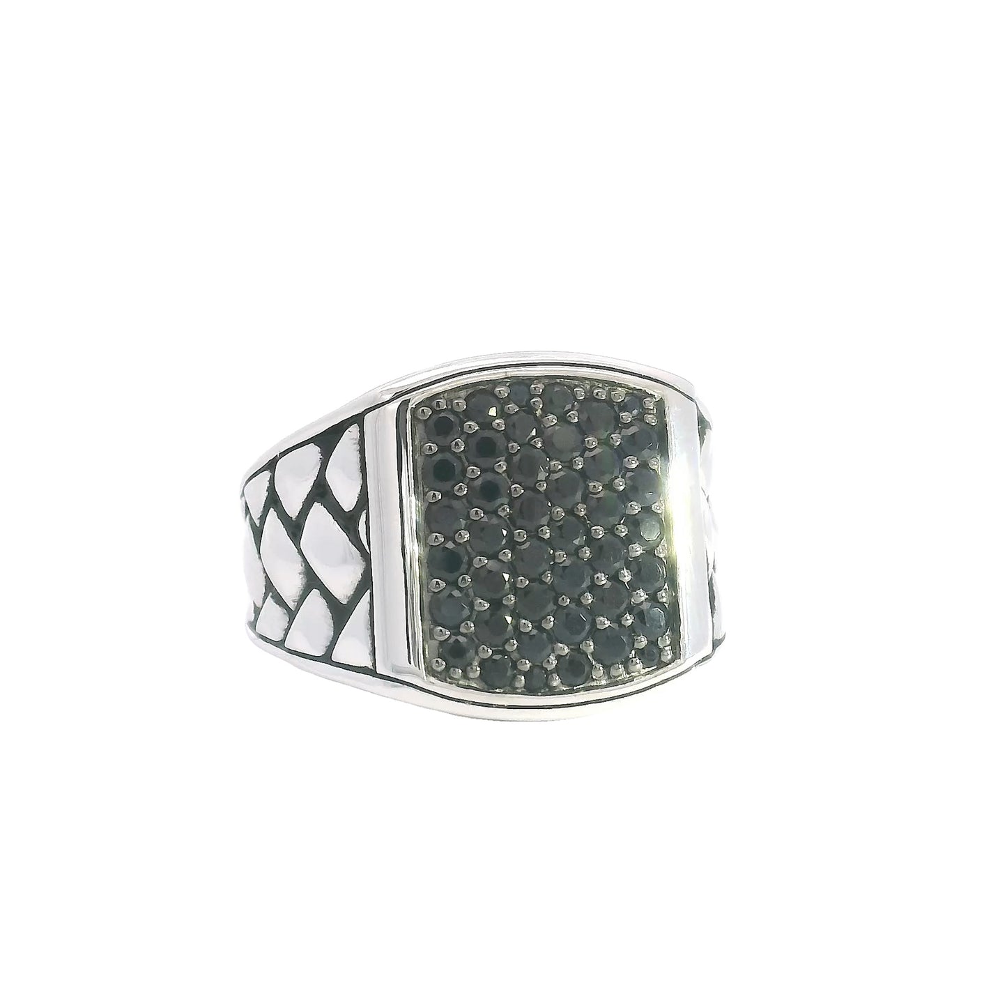 Alessio Sapphire Rope Signet Ring