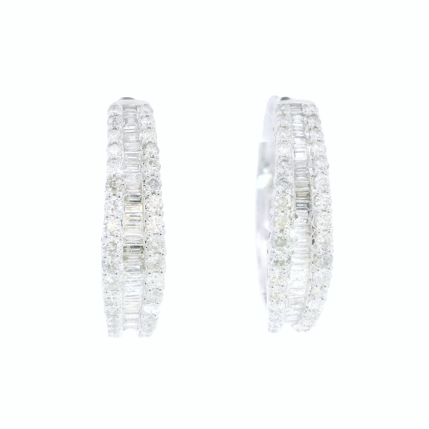 Scintillate Diamond Hoops