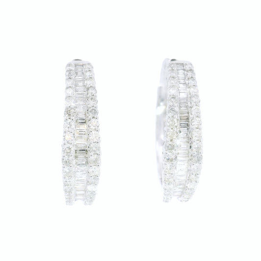 Scintillate Diamond Hoops