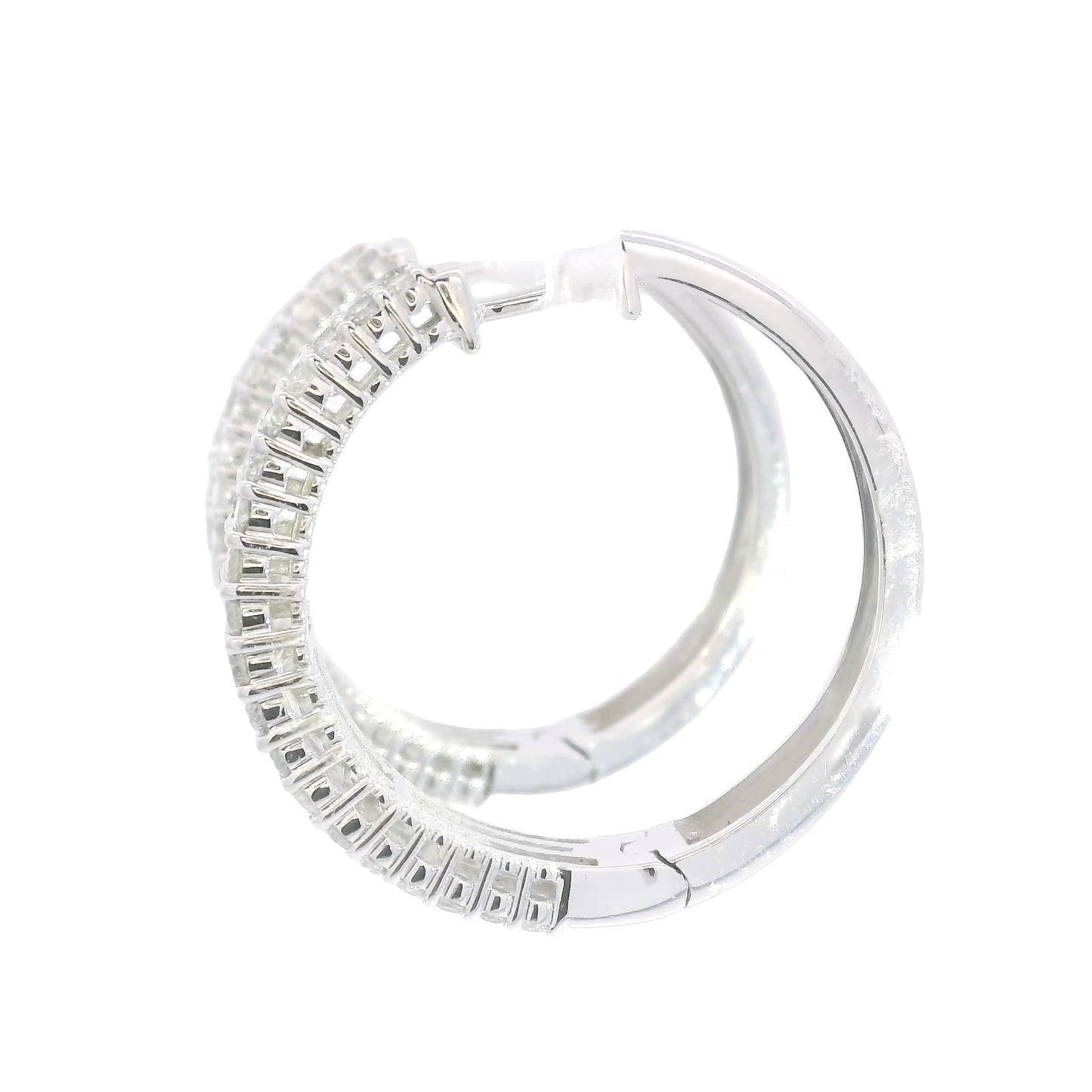 Scintillate Diamond Hoops