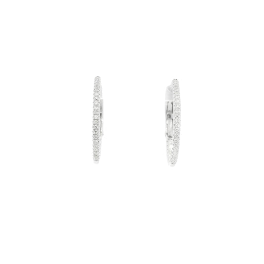 Essential Inside-Out 1/4 Carat Diamond Hoops