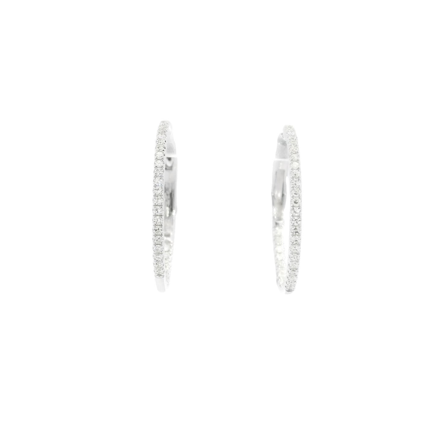 Essential Inside-Out 2/5 Carat Diamond Hoops