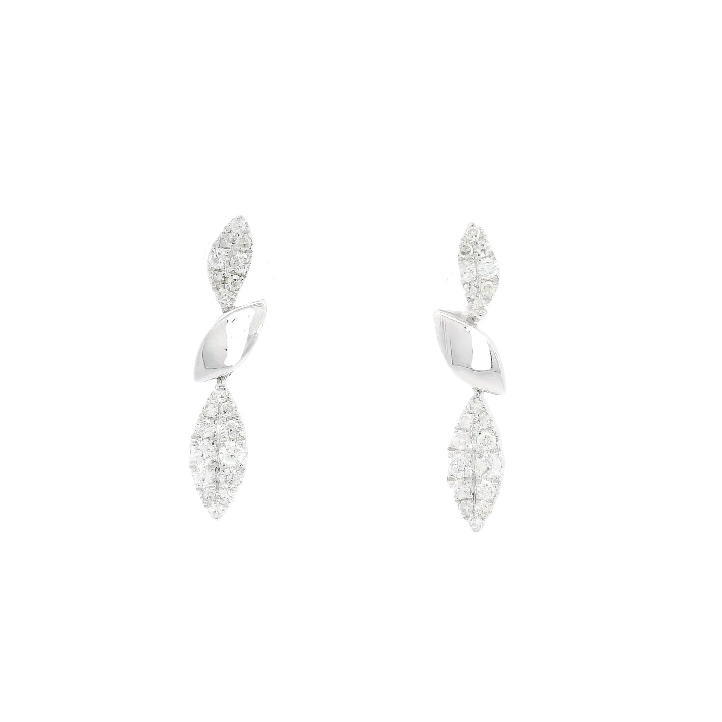 Nella Pavé Pebble Earrings