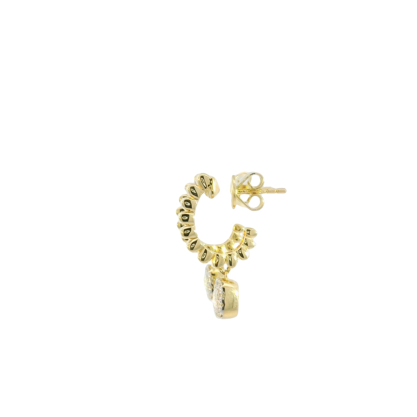 Fiora Diamond Drop Huggies