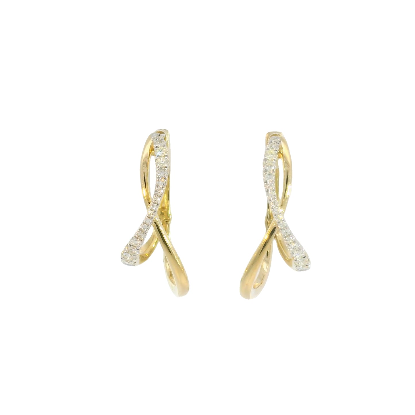 Wendy Overpass Diamond Hoops