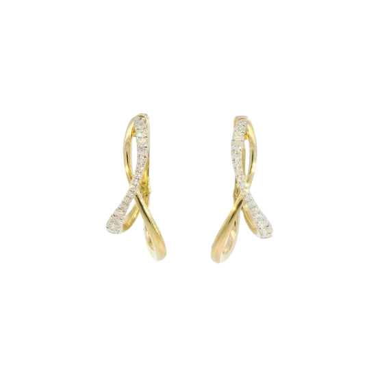 Wendy Overpass Diamond Hoops