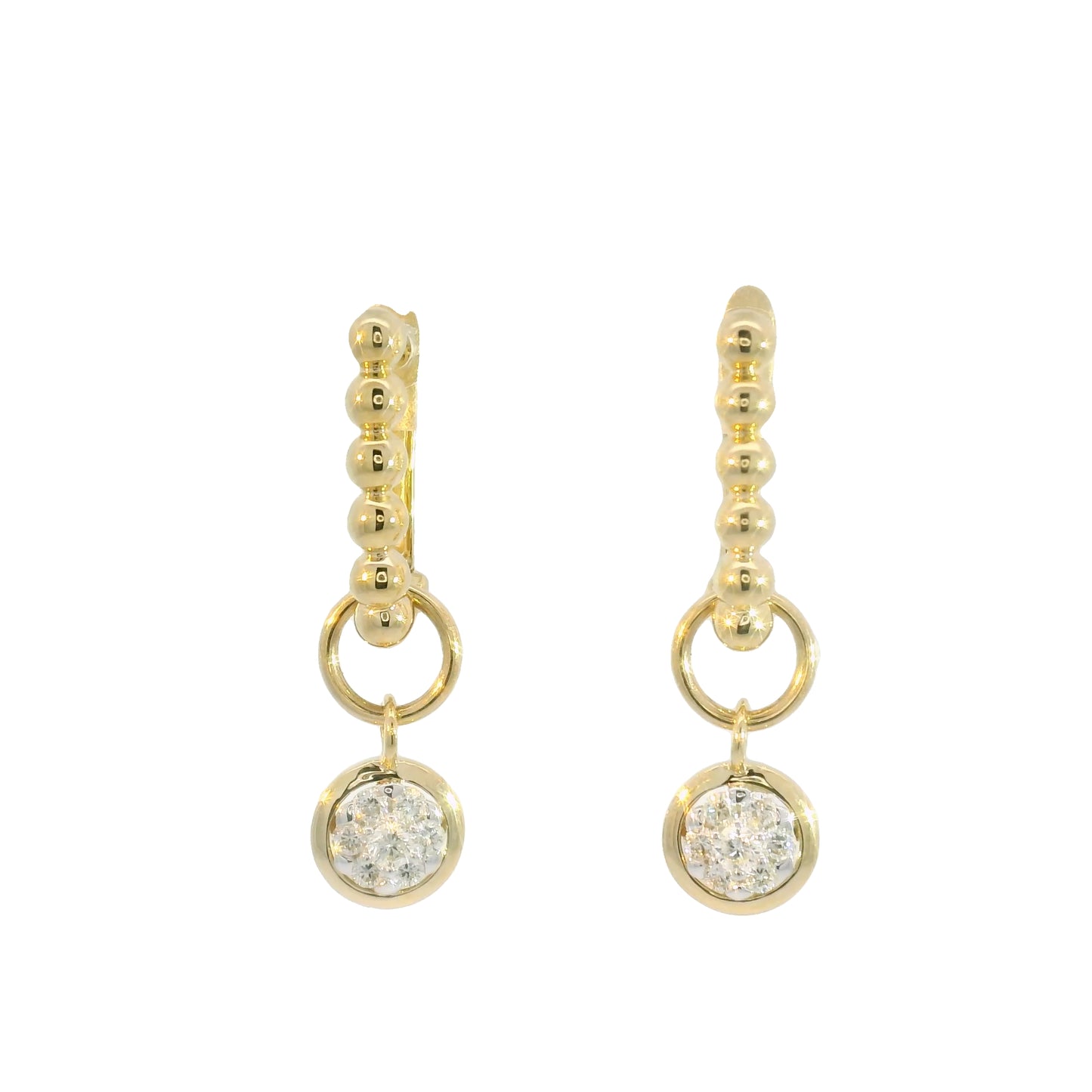 Hadley Diamond Drop Hoops