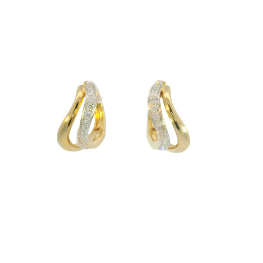 Sienna Diamond Wave Hoops
