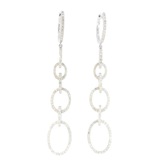 Genevieve Diamond Drop Earrings