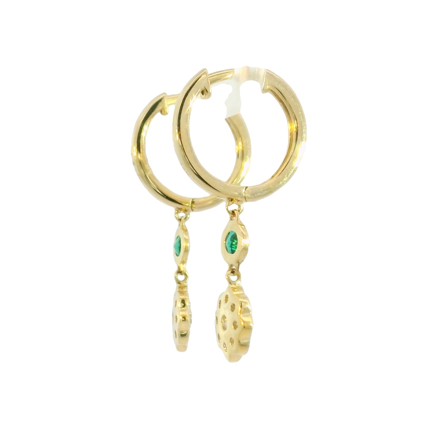 Liora Emerald & Diamond Earrings