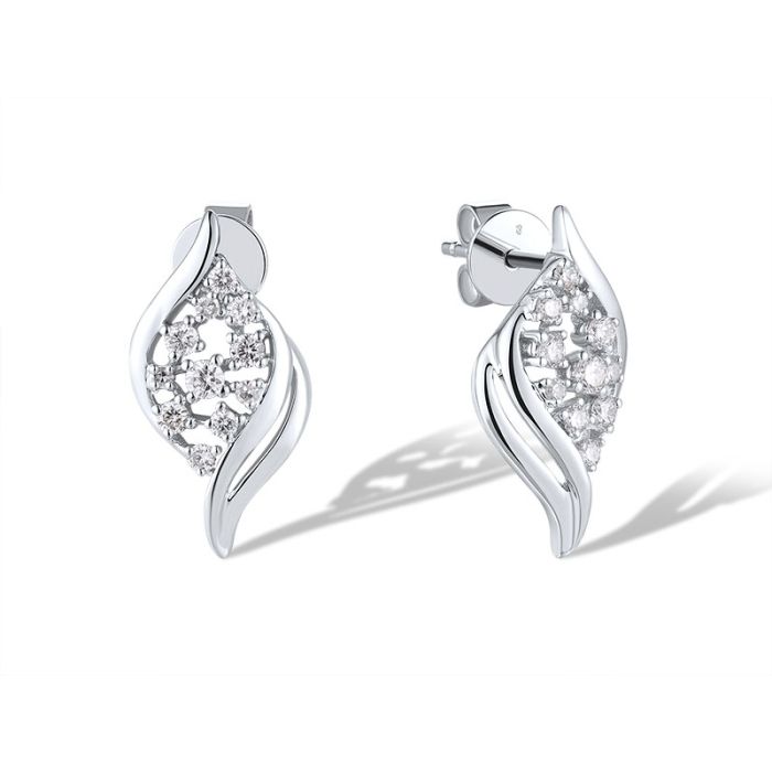 White Winter Wings Studs