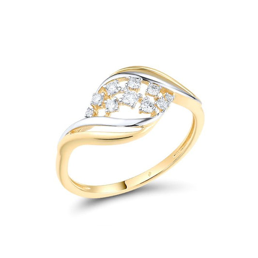 Two-tone Winter Wing Ring