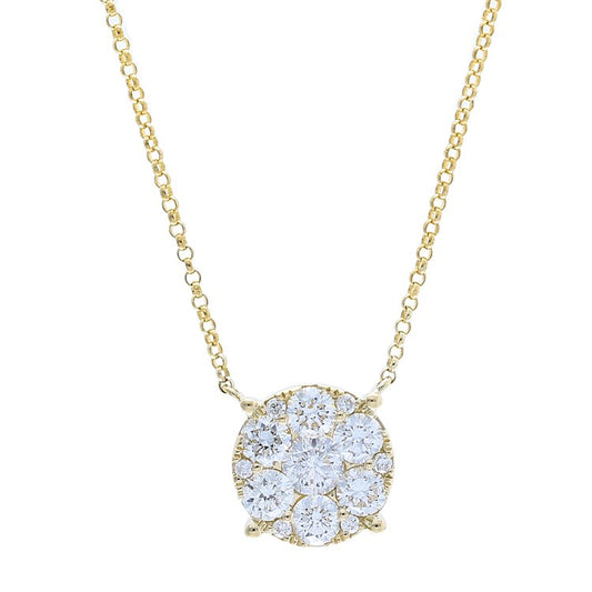 Halo Solitaire Necklace