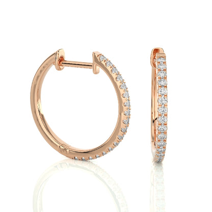 Diamond Huggie Hoops