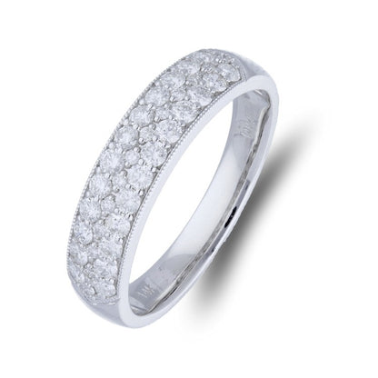 Three Row Diamond Band