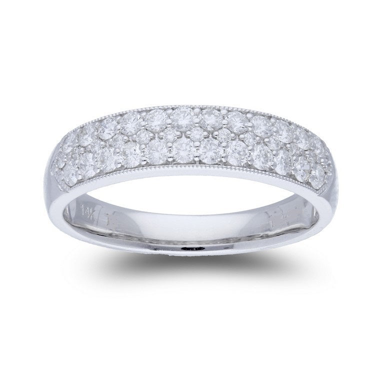 Three Row Diamond Band