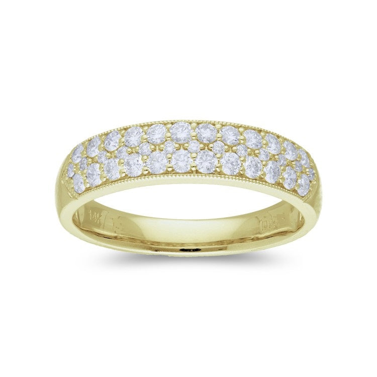 Three Row Diamond Band