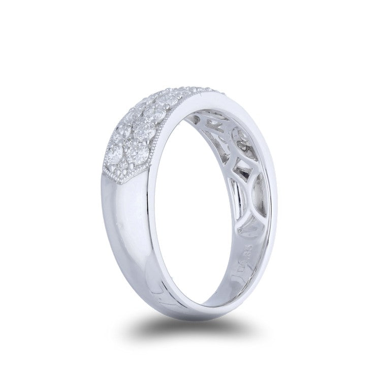 Three Row Diamond Band