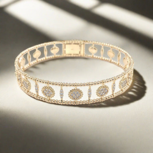 Diamond Patterned Flexi-Bangle